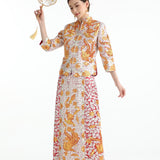Kua Hou in Floral Motifs 奢華花柱褂后