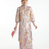 The Pink Diamond & Prismatic Phoenix motif kua 粉鑽彩鳳褂皇