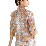 The Pink Diamond & Gold Phoenix motif Kua 粉鑽金鳳褂皇